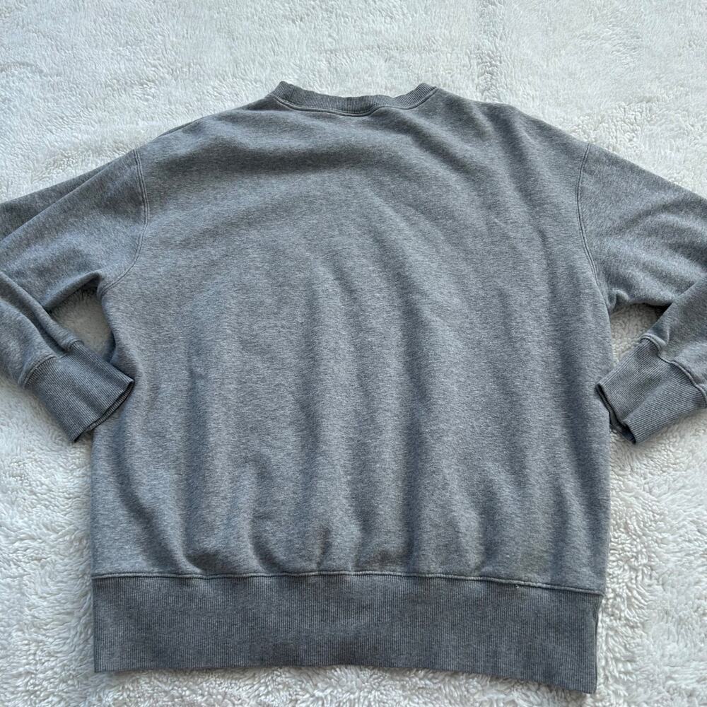 Nike Womens Grey Crewneck Oversized Sz M Casual Loungewear Preppy Athleisure - Picture 2 of 6